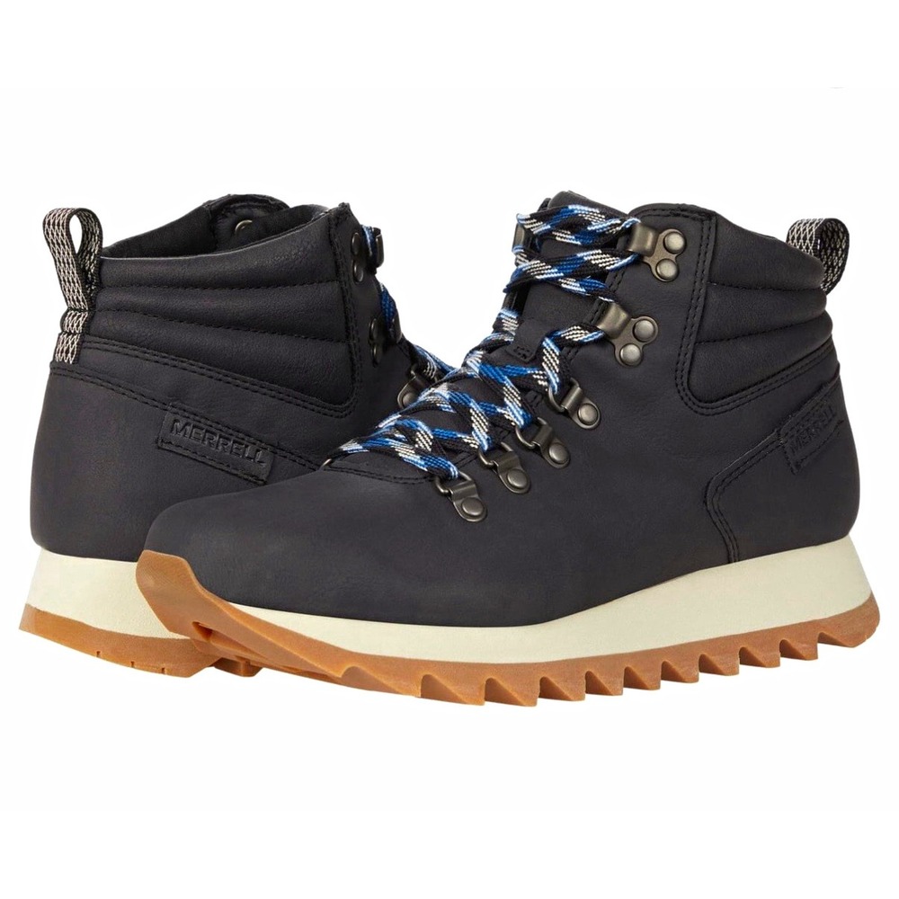 Merrell Women's Hiking Boots Ankle Lace-Up Leather Rubber Sole US 8 J003594